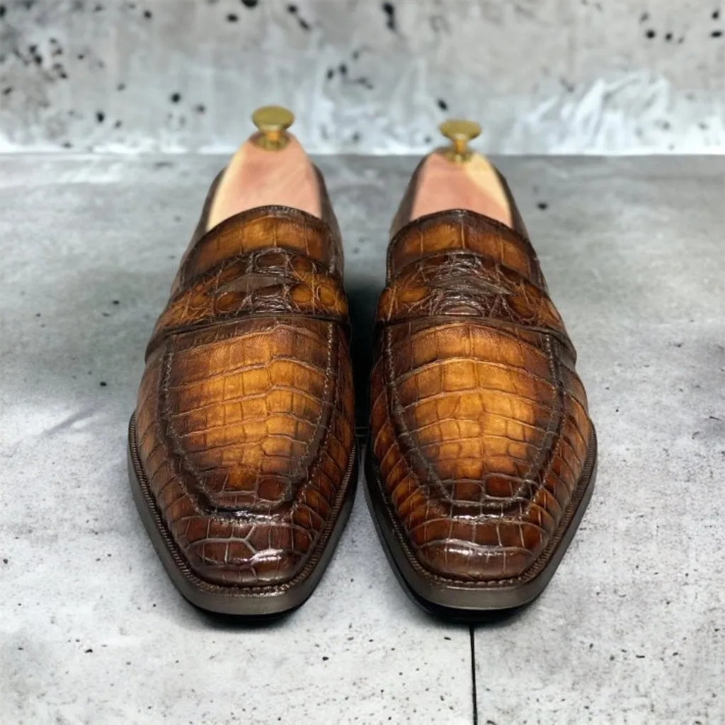 CR04 MOCASSIN - Full crocodile