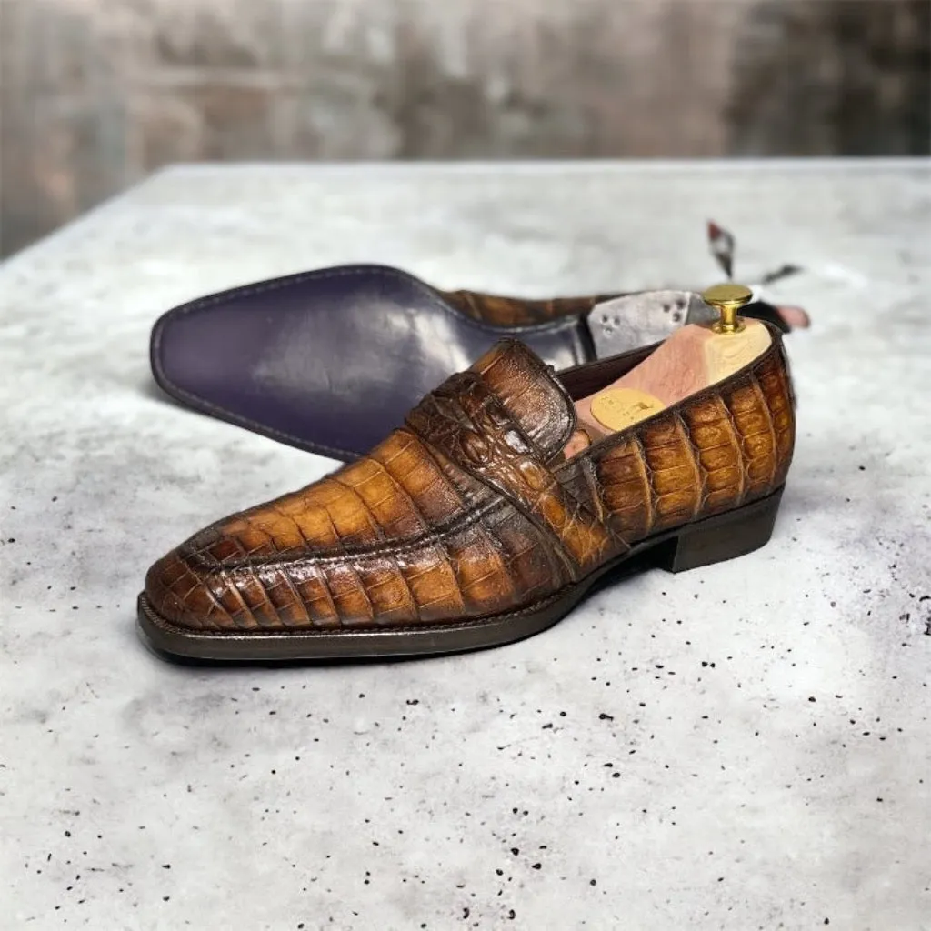 CR04 MOCASSIN - Full crocodile