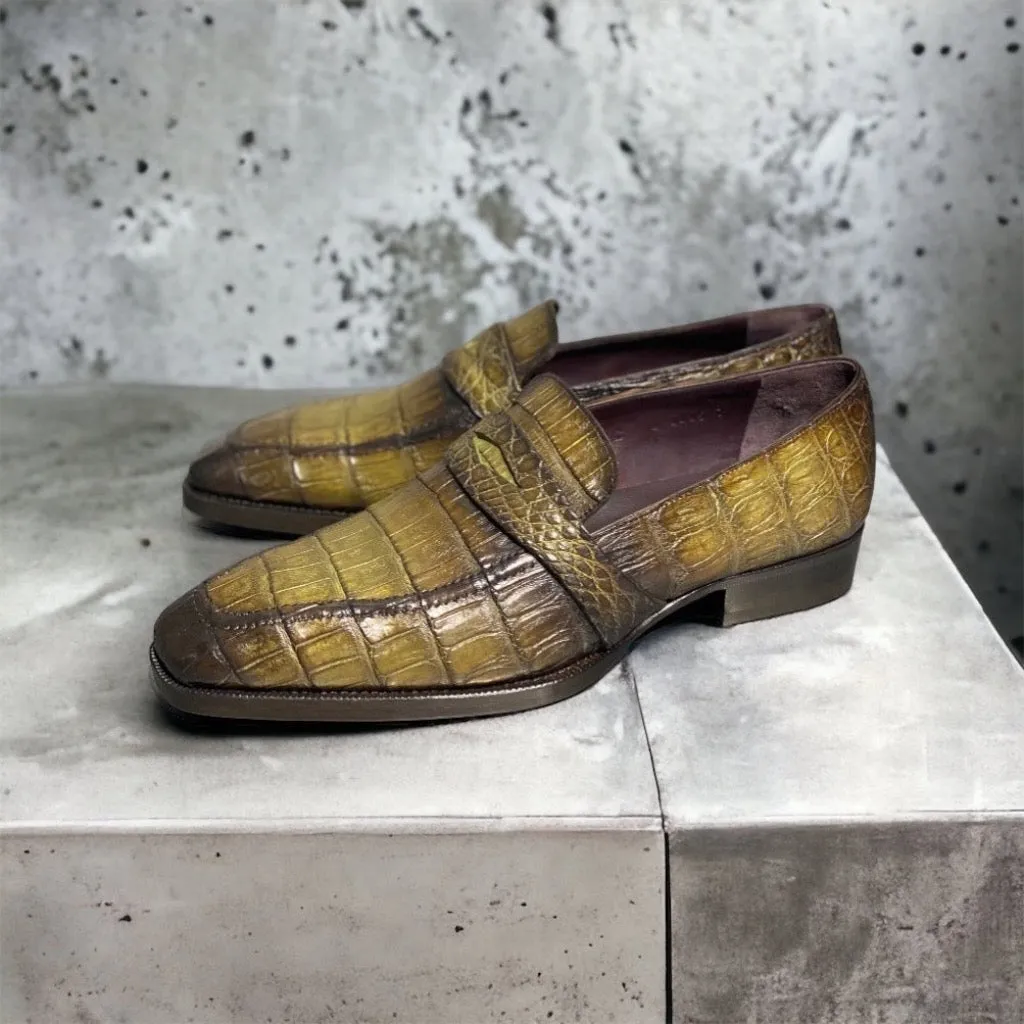 CR04 MOCASSIN - Full crocodile