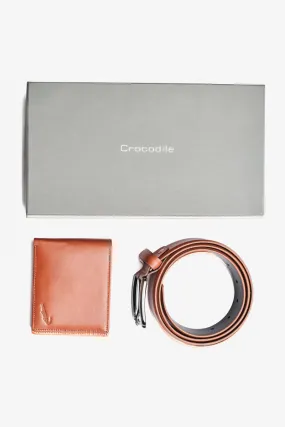 Crocodile Belt & Wallet Set Enzo