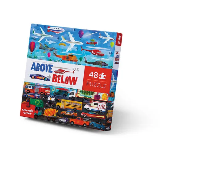 Crocodile Creek 48 piece Above & Below - Things That Go