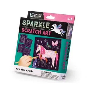 Crocodile Creek Sparkle Scratch Art - Unicorn