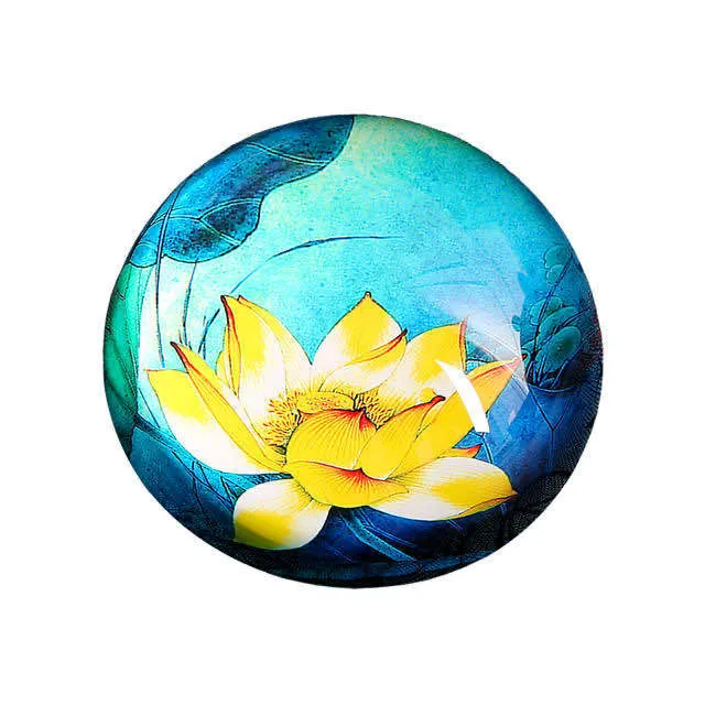 Crystal Hemisphere Paperweight customized