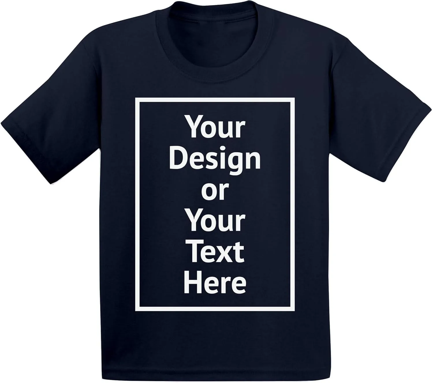 Custom Shirt for Boys Girls Toddler Personalized Your Own Image Photo Text T-Shirt Front/Back Print