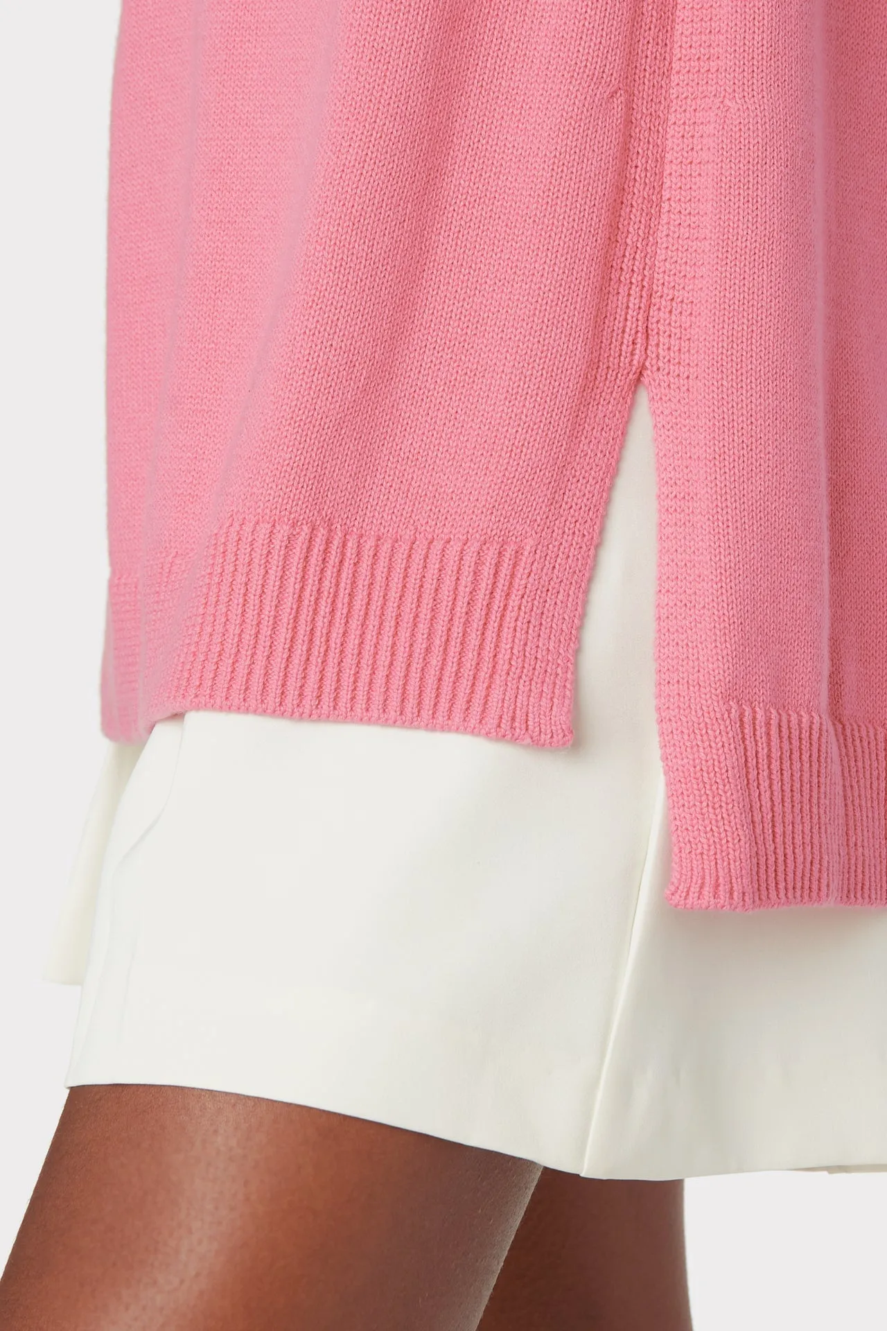 Cutout Mock Neck Tunic
