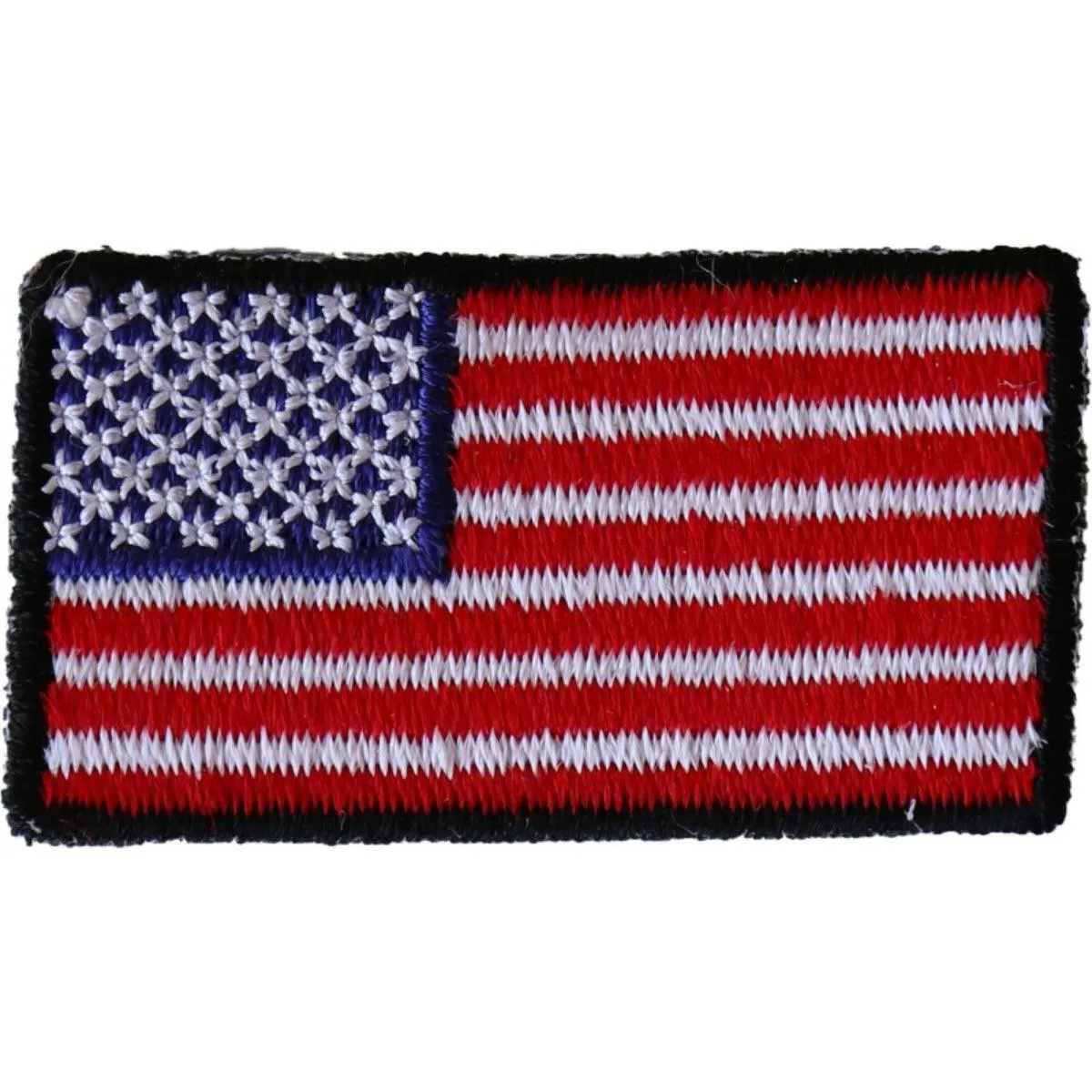 Daniel Smart American Flag Embroidered Iron On Patch, 1.5 x 0.9 inches