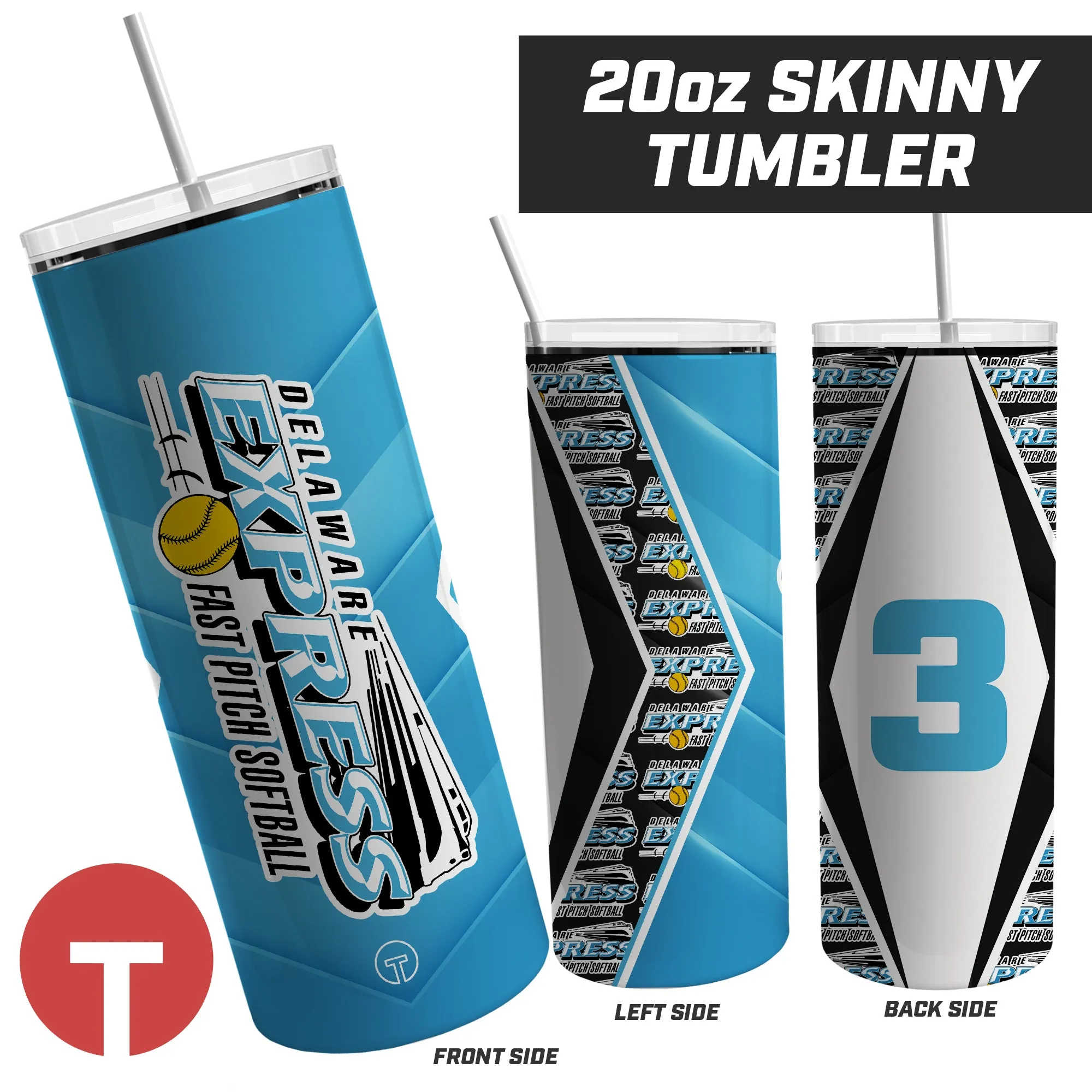 Delaware Express - 20oz Skinny Tumbler