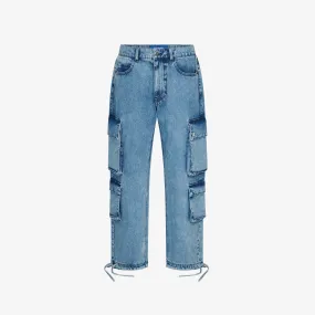 Denim Cargo Pants