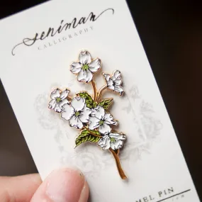 Dogwood Enamel Pin