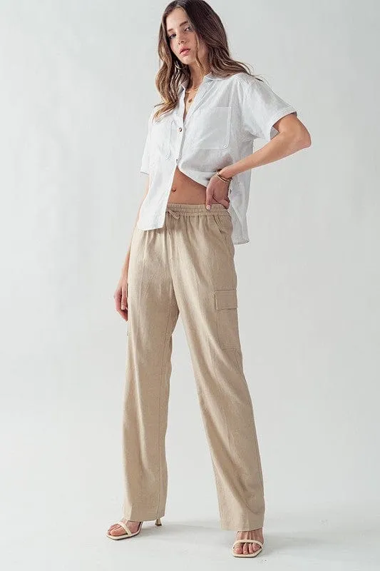 Drawstring Waist Pants
