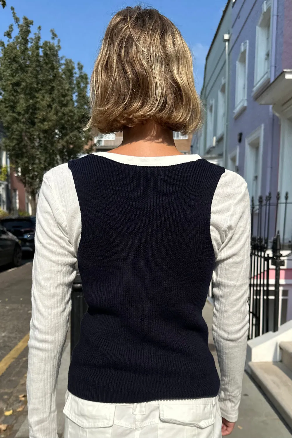 Elizabeth Button Vest