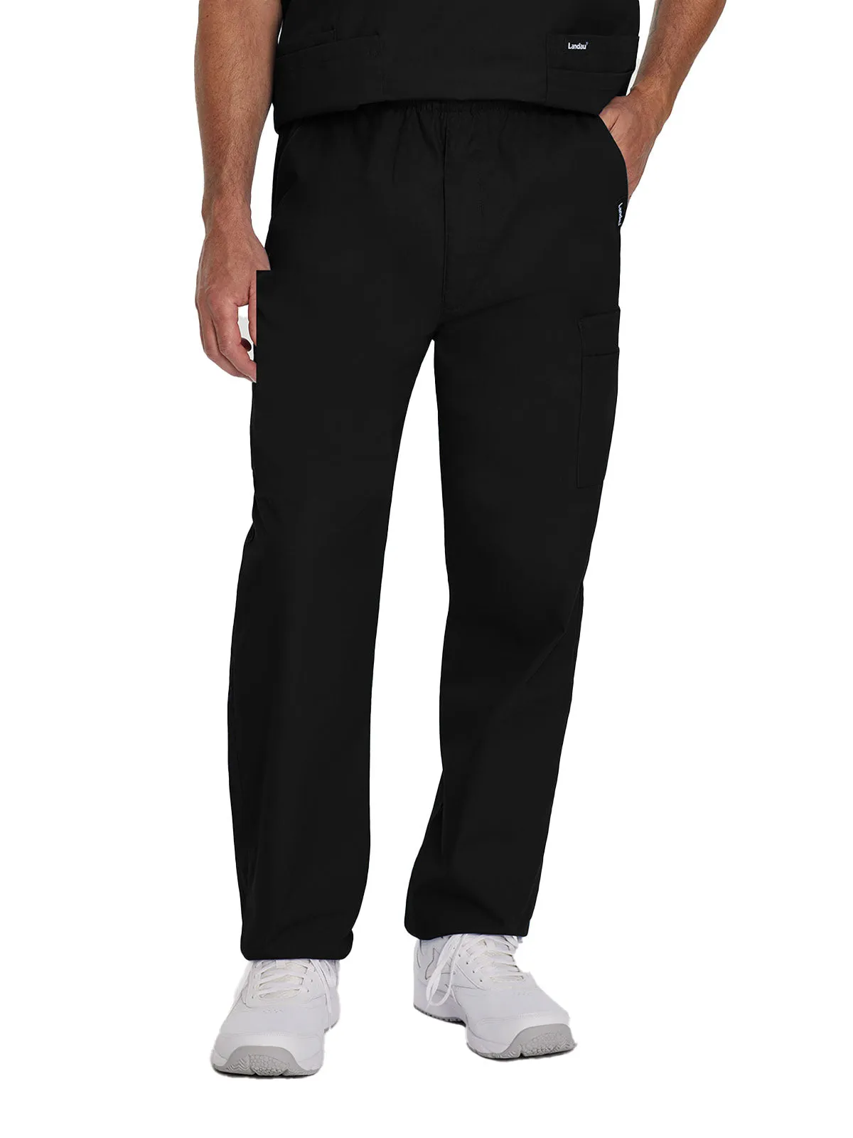 Essentials - Men's Straight-Leg Cargo Scrub Pants [4]