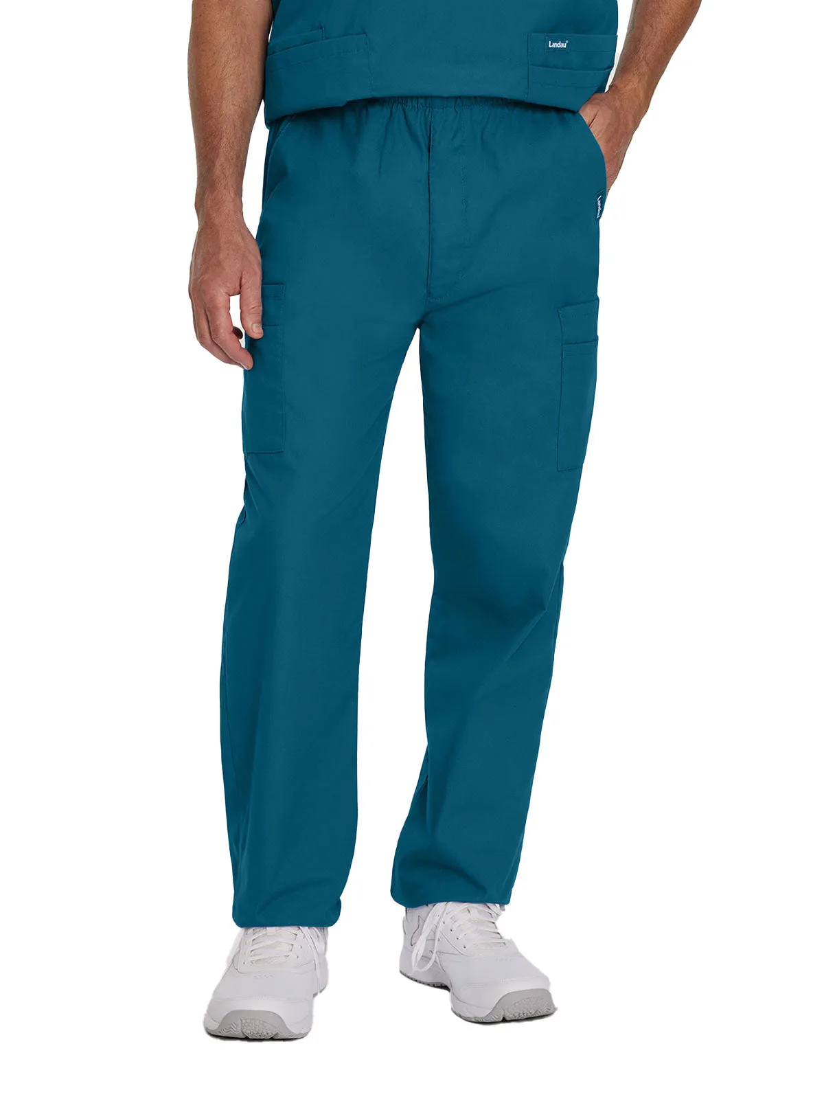 Essentials - Men's Straight-Leg Cargo Scrub Pants [4]