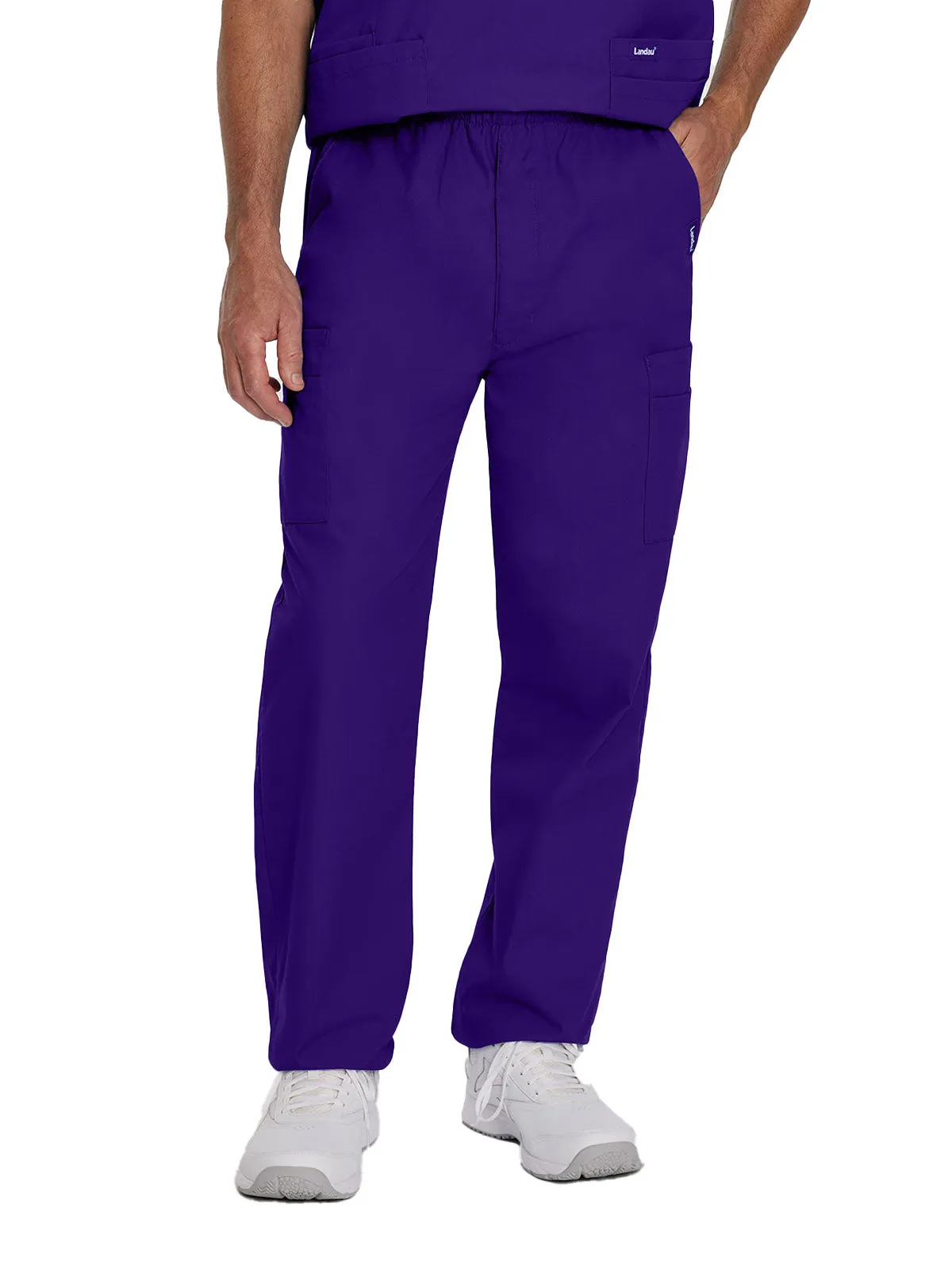 Essentials - Men's Straight-Leg Cargo Scrub Pants [4]