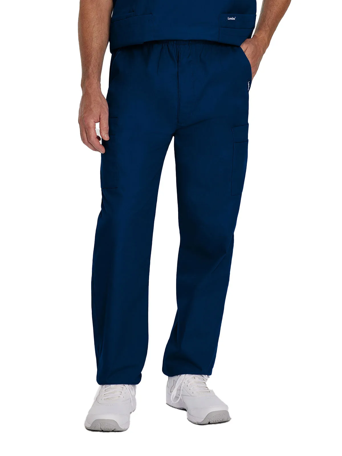Essentials - Men's Straight-Leg Cargo Scrub Pants [4]