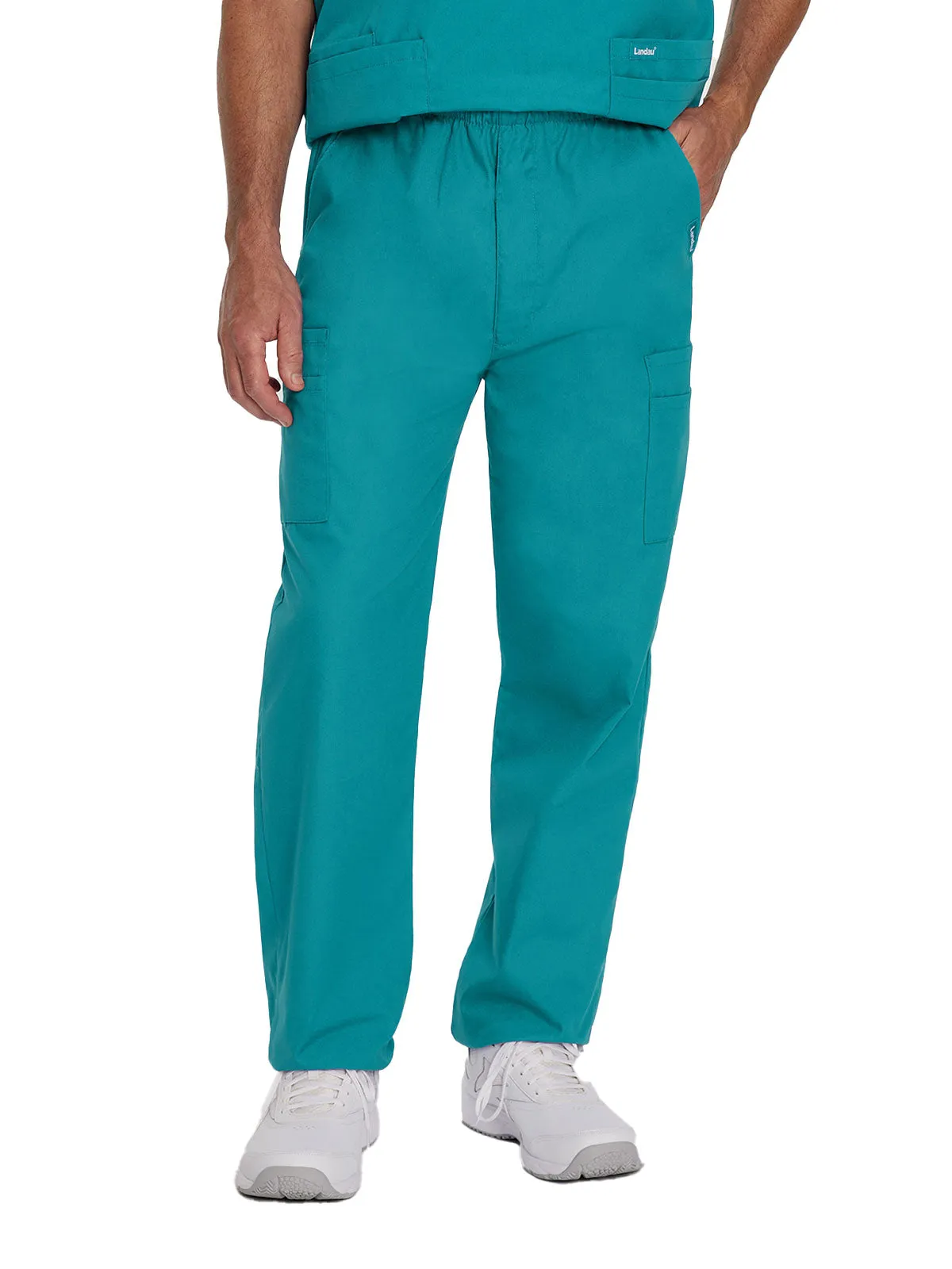 Essentials - Men's Straight-Leg Cargo Scrub Pants [4]
