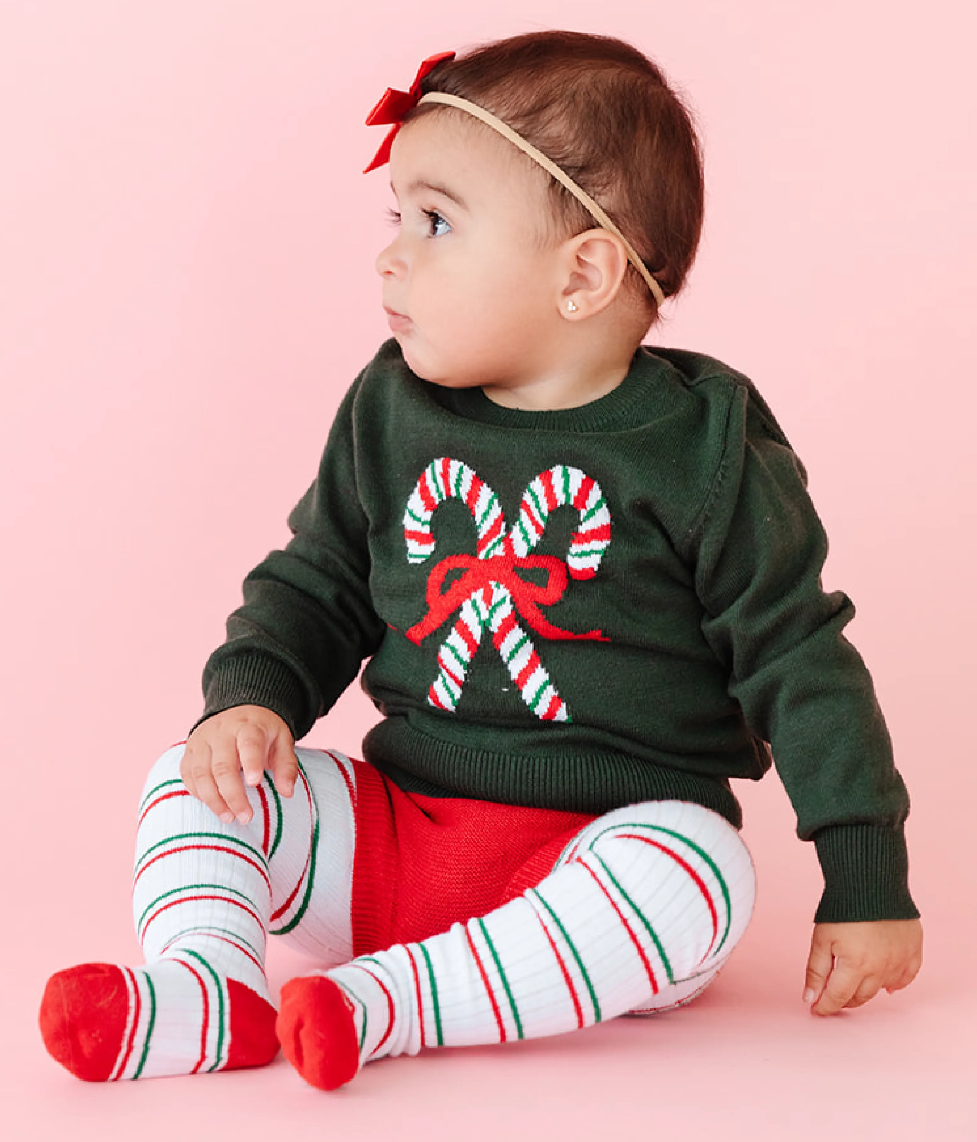 Forest Candy Cane Sweater