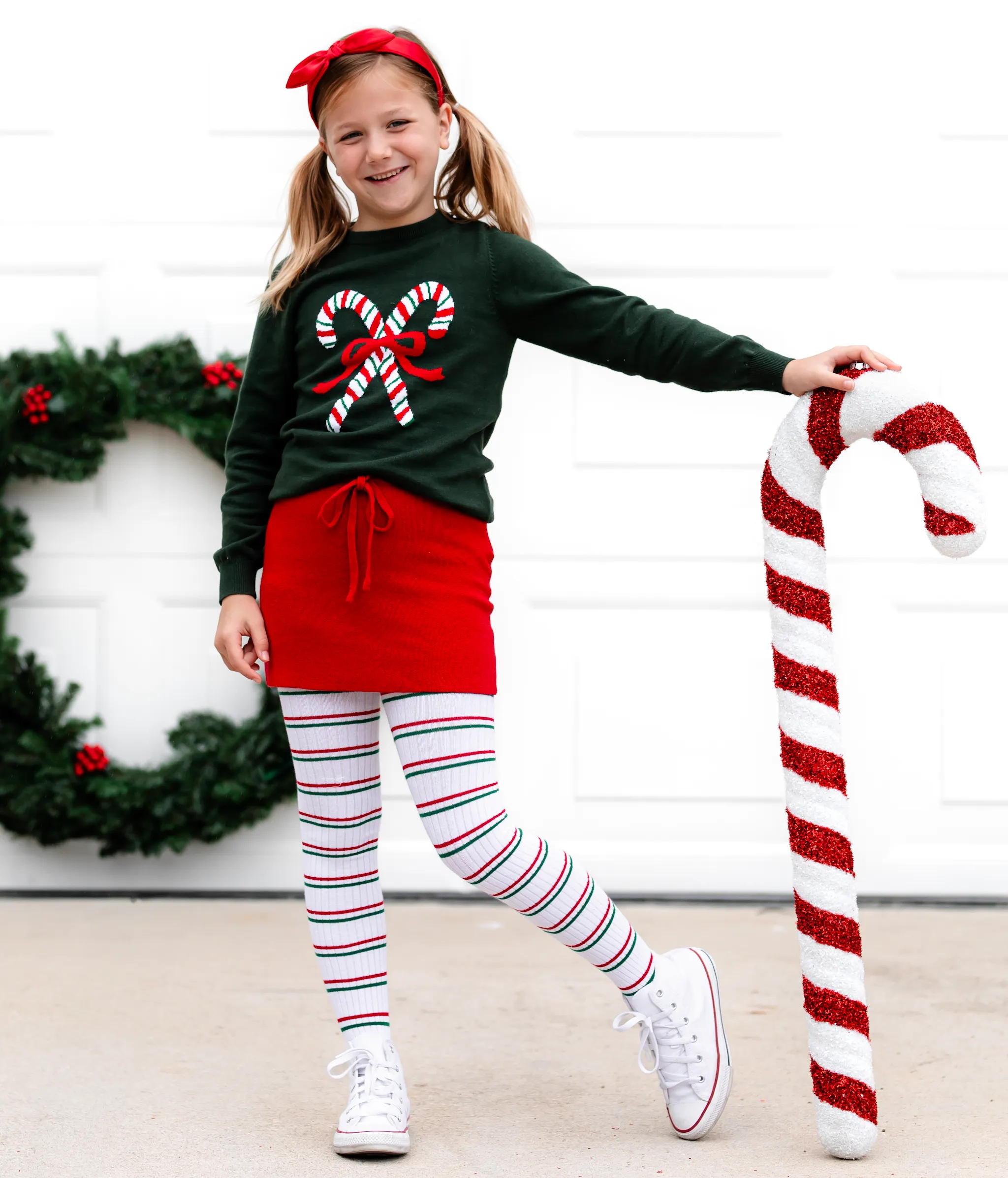 Forest Candy Cane Sweater