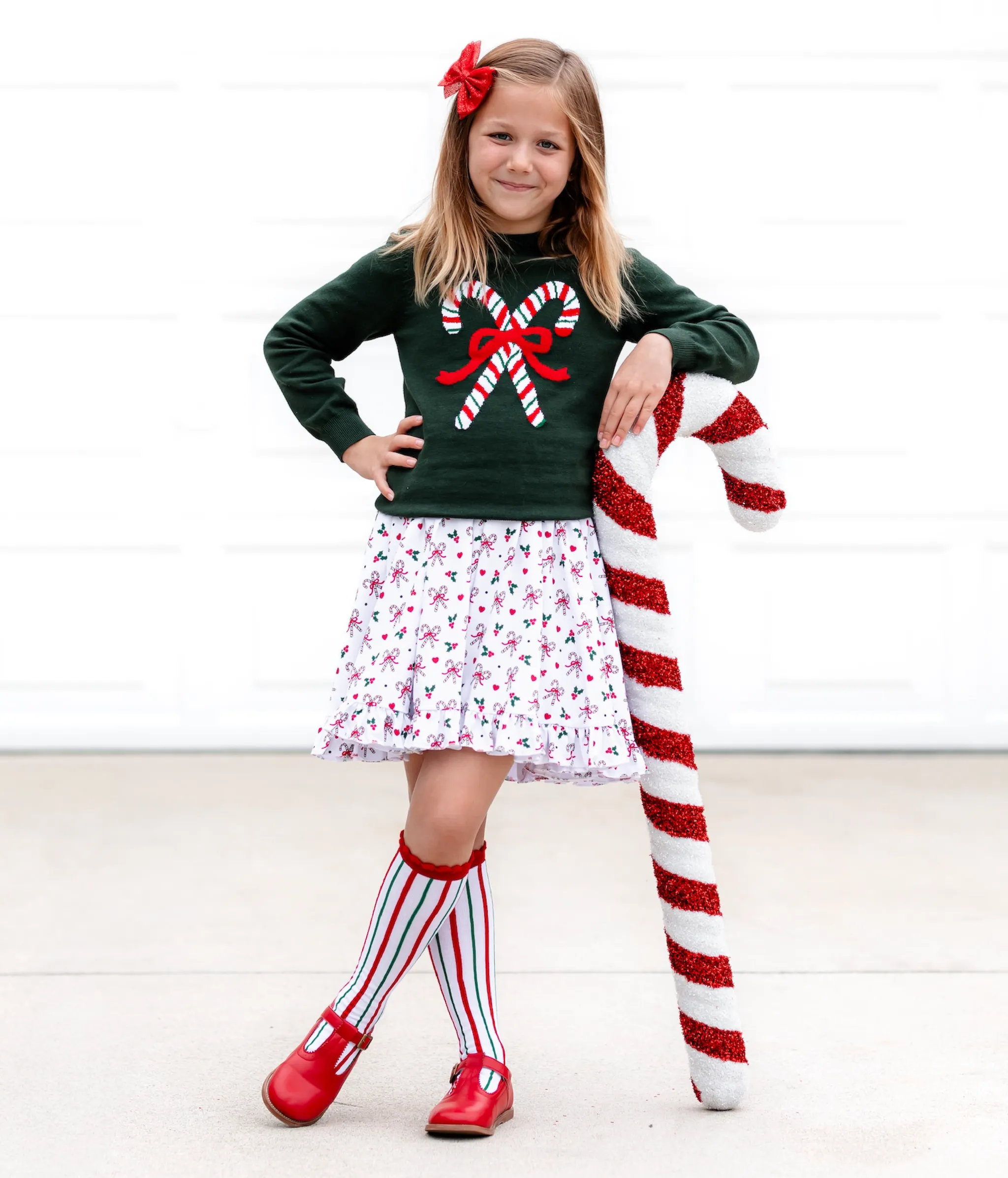Forest Candy Cane Sweater