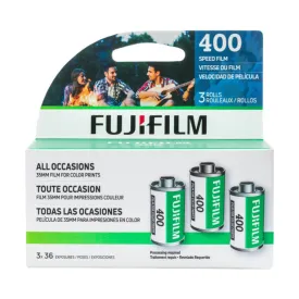 Fujifilm 400 35mm Colour Negative Film (3-Pack)