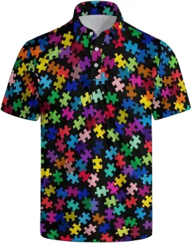 Funny Polo Shirt for Men Golf Shirts Short Sleeve Golf Polos Shirts Summer Shirt Golf Gifts