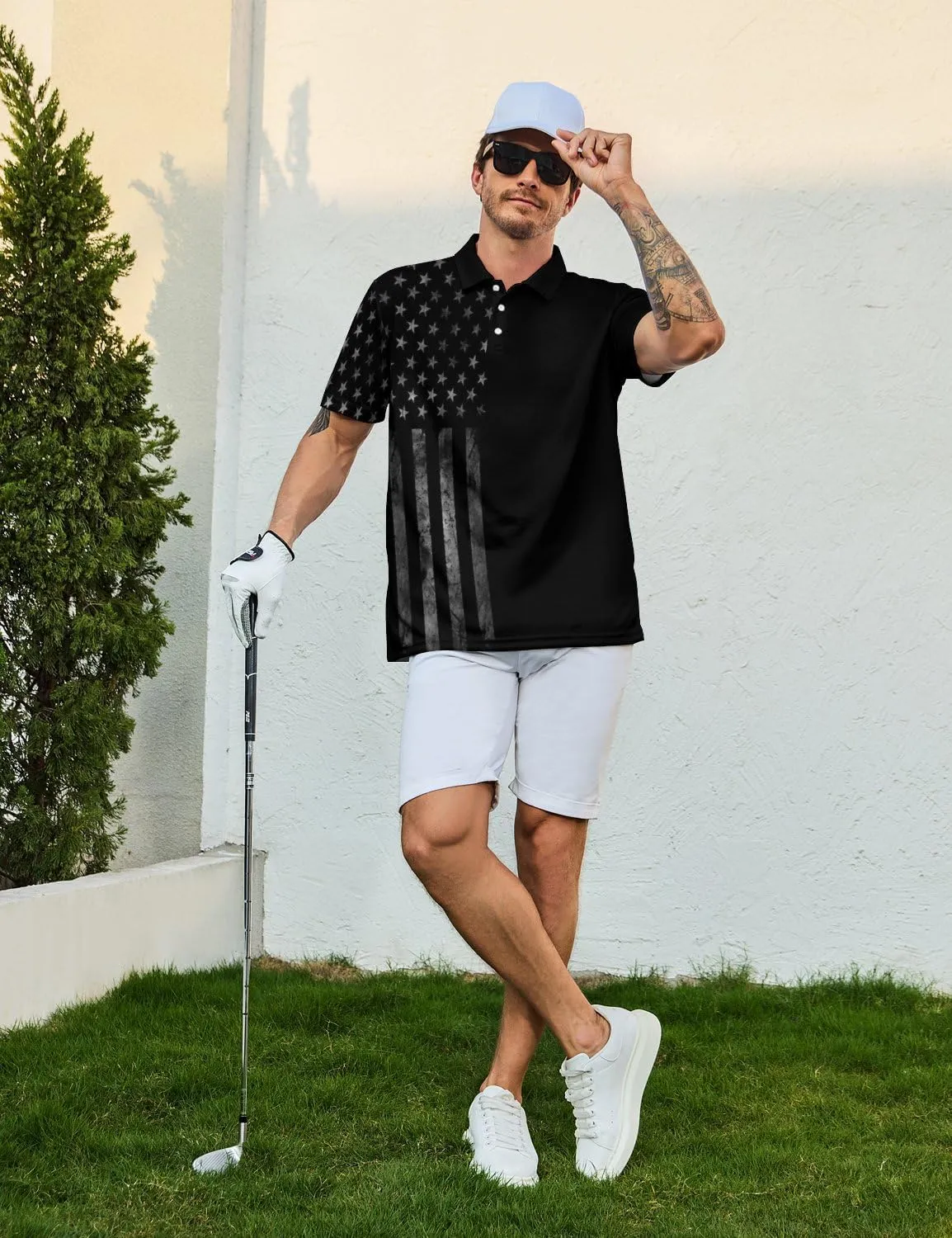 Funny Polo Shirt for Men Golf Shirts Short Sleeve Golf Polos Shirts Summer Shirt Golf Gifts