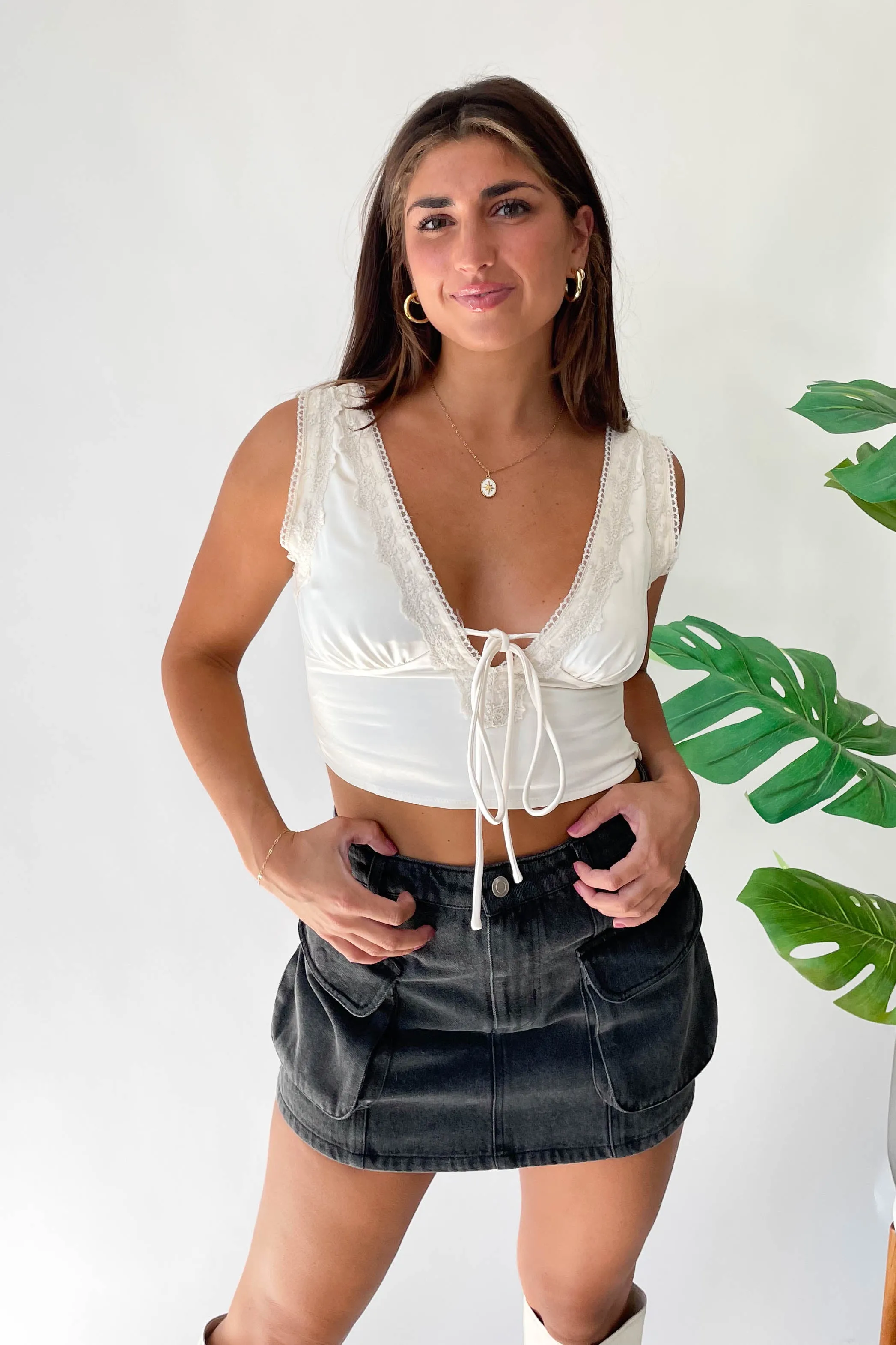 Gabrielle Top in Cream
