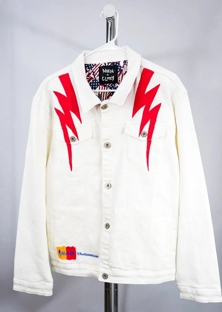 'GO THUNDER' DENIM JACKET - MEN