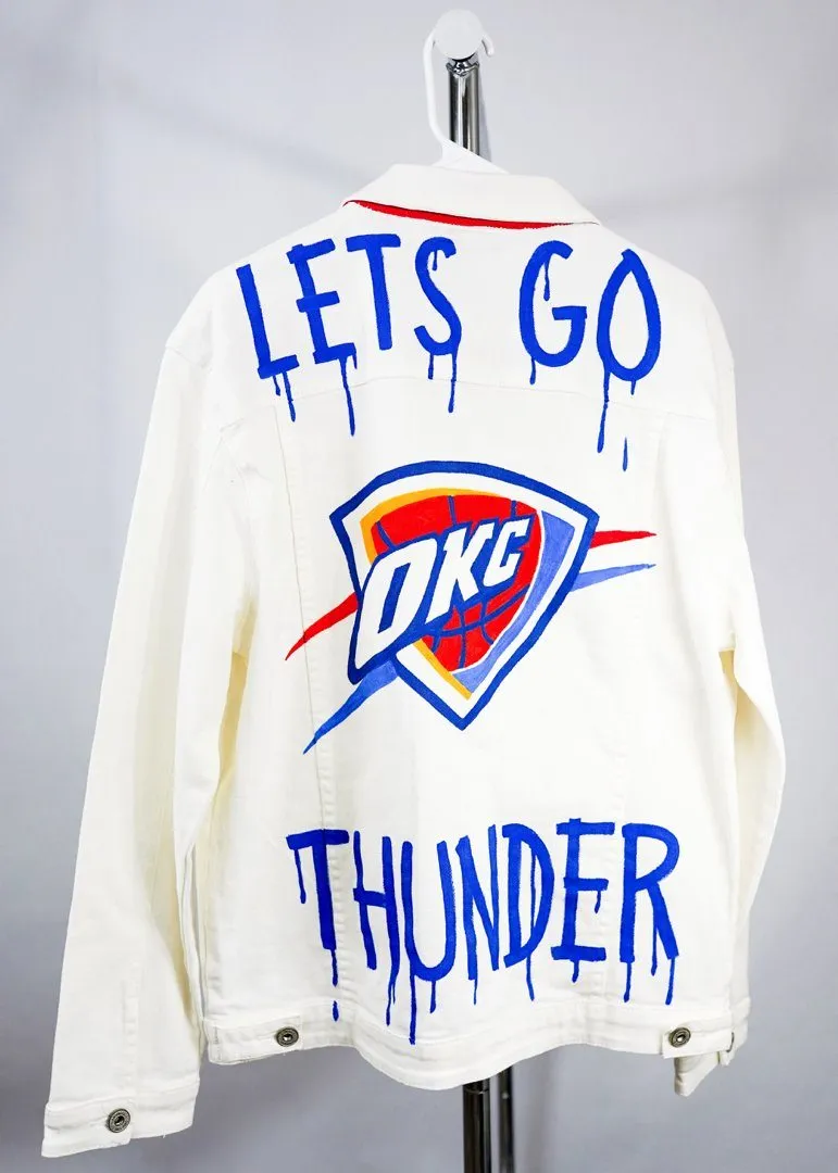 'GO THUNDER' DENIM JACKET - MEN