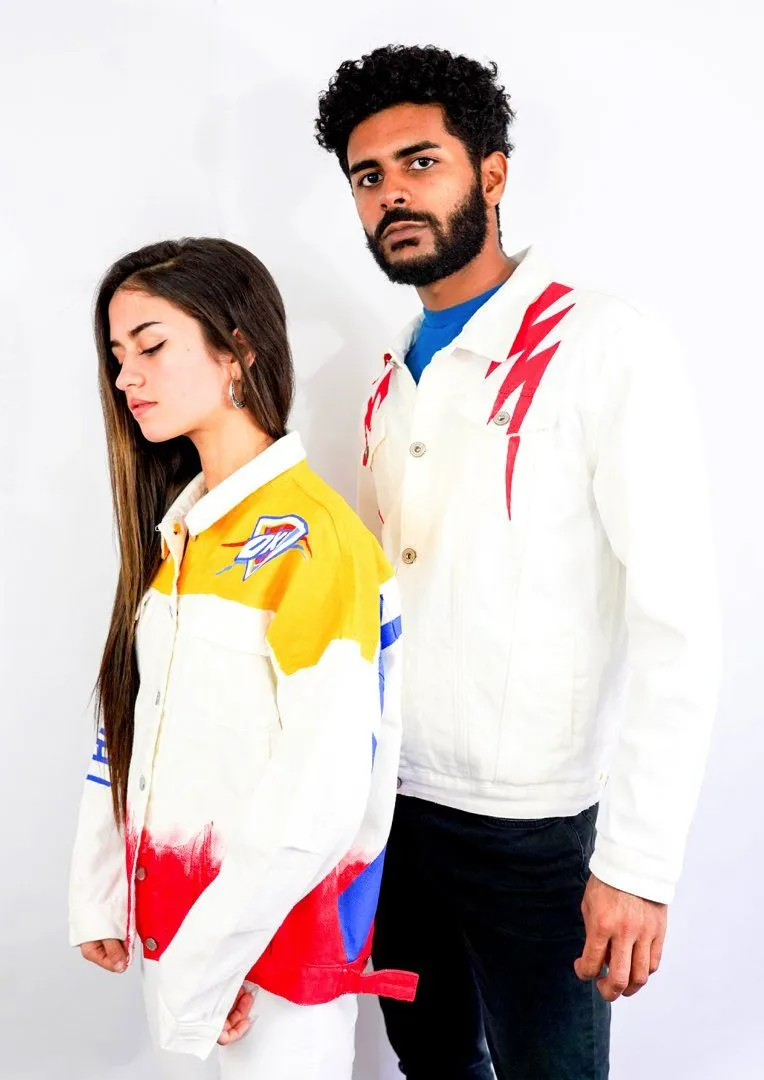 'GO THUNDER' DENIM JACKET - MEN