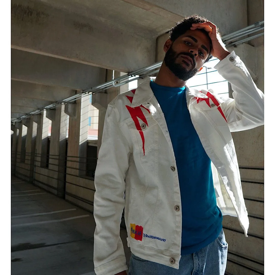 'GO THUNDER' DENIM JACKET - MEN