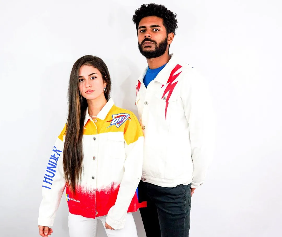 'GO THUNDER' DENIM JACKET - MEN