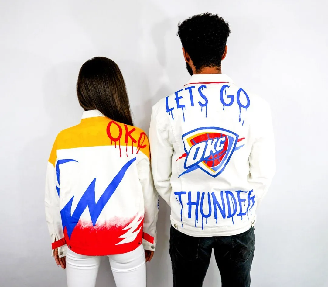 'GO THUNDER' DENIM JACKET - MEN