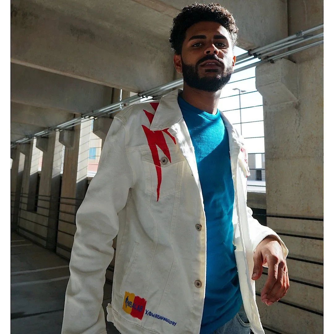 'GO THUNDER' DENIM JACKET - MEN
