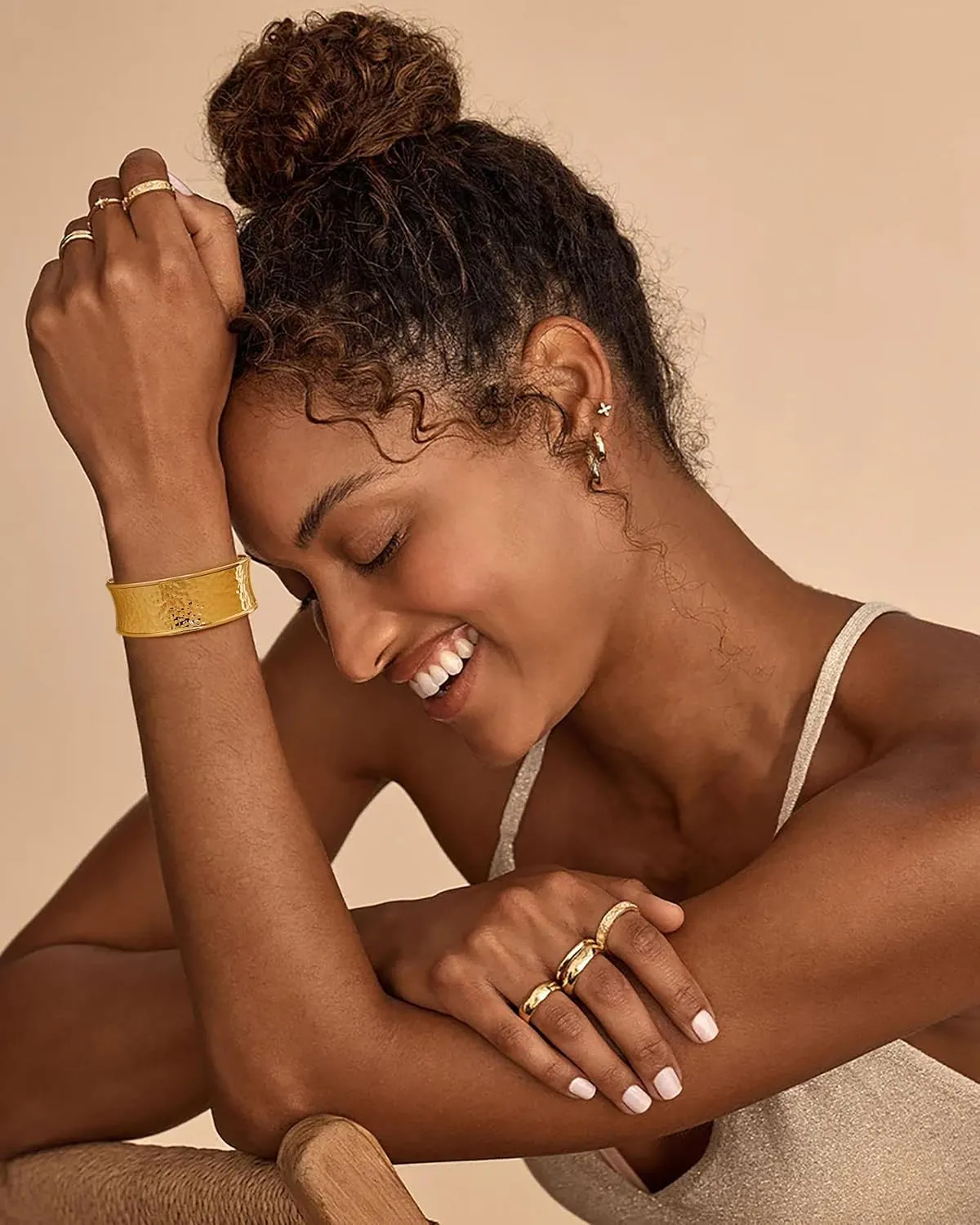 Gold Bracelet for Women Wave Bracelet Twisted Cuff Chunky Bracelets Fashion Gold Bangle Bracelets Jewelry