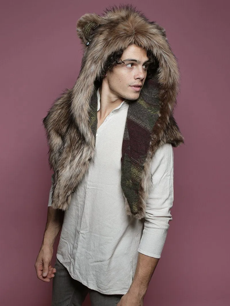 Grizzly Italy Faux Fur SpiritHood Shawl