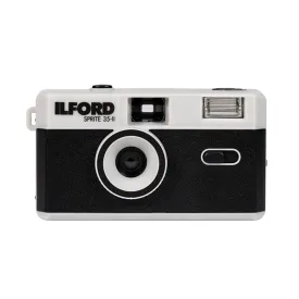 ILFORD SPRITE 35-II reusable film camera - black & silver