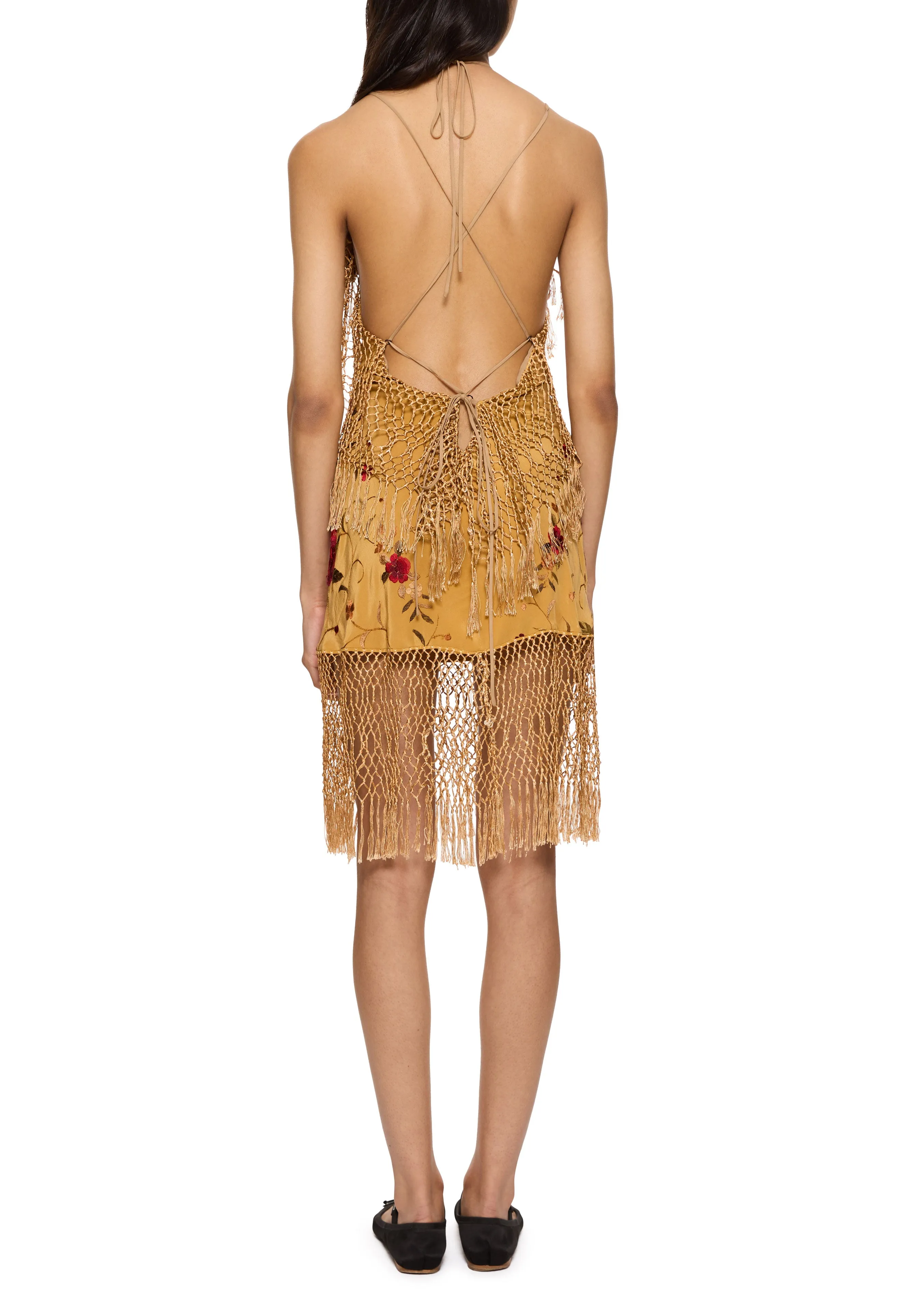 Iris Demi Couture Piano Shawl Halter Mini Dress