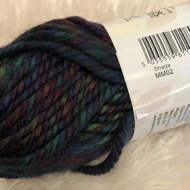 Vibrant James C Brett Mega Multi Soft Yarn for Knitting and Crocheting
