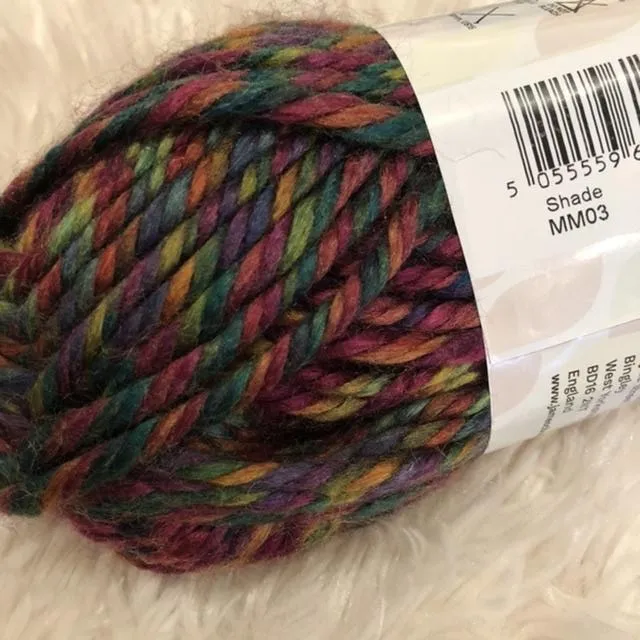 Vibrant James C Brett Mega Multi Soft Yarn for Knitting and Crocheting