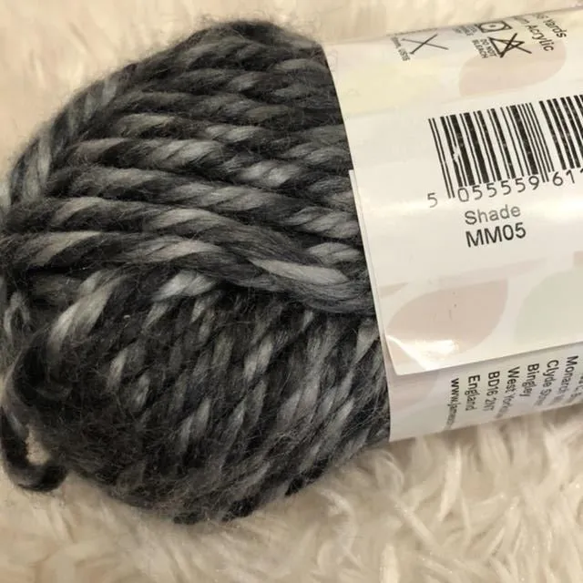 Vibrant James C Brett Mega Multi Soft Yarn for Knitting and Crocheting
