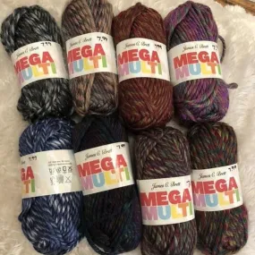 Vibrant James C Brett Mega Multi Soft Yarn for Knitting and Crocheting