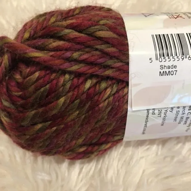 Vibrant James C Brett Mega Multi Soft Yarn for Knitting and Crocheting