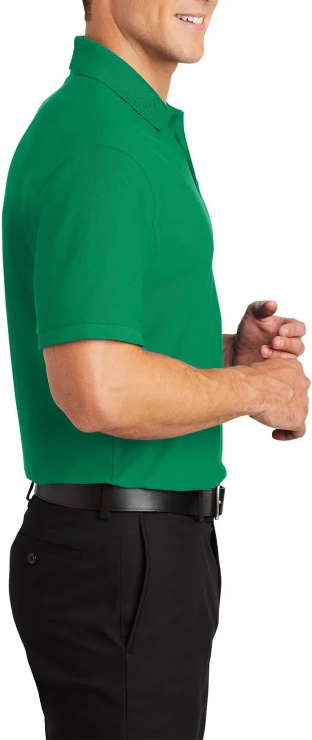 JustBlanks Men Polo Shirts Pique Polo Shirts for Men Short Sleeves 3 Button Performance Polo T Shirt