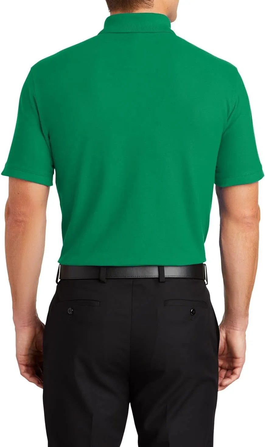 JustBlanks Men Polo Shirts Pique Polo Shirts for Men Short Sleeves 3 Button Performance Polo T Shirt