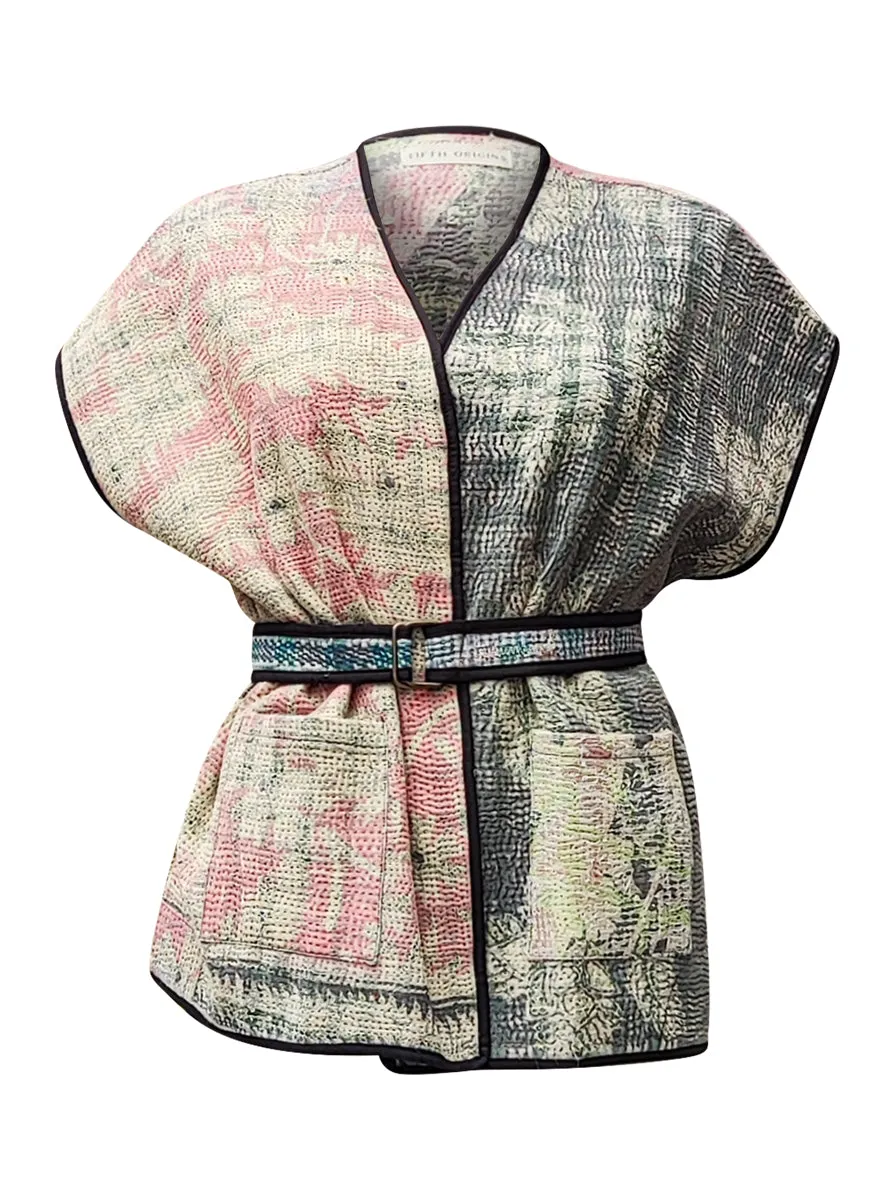 kantha reversible vest amala