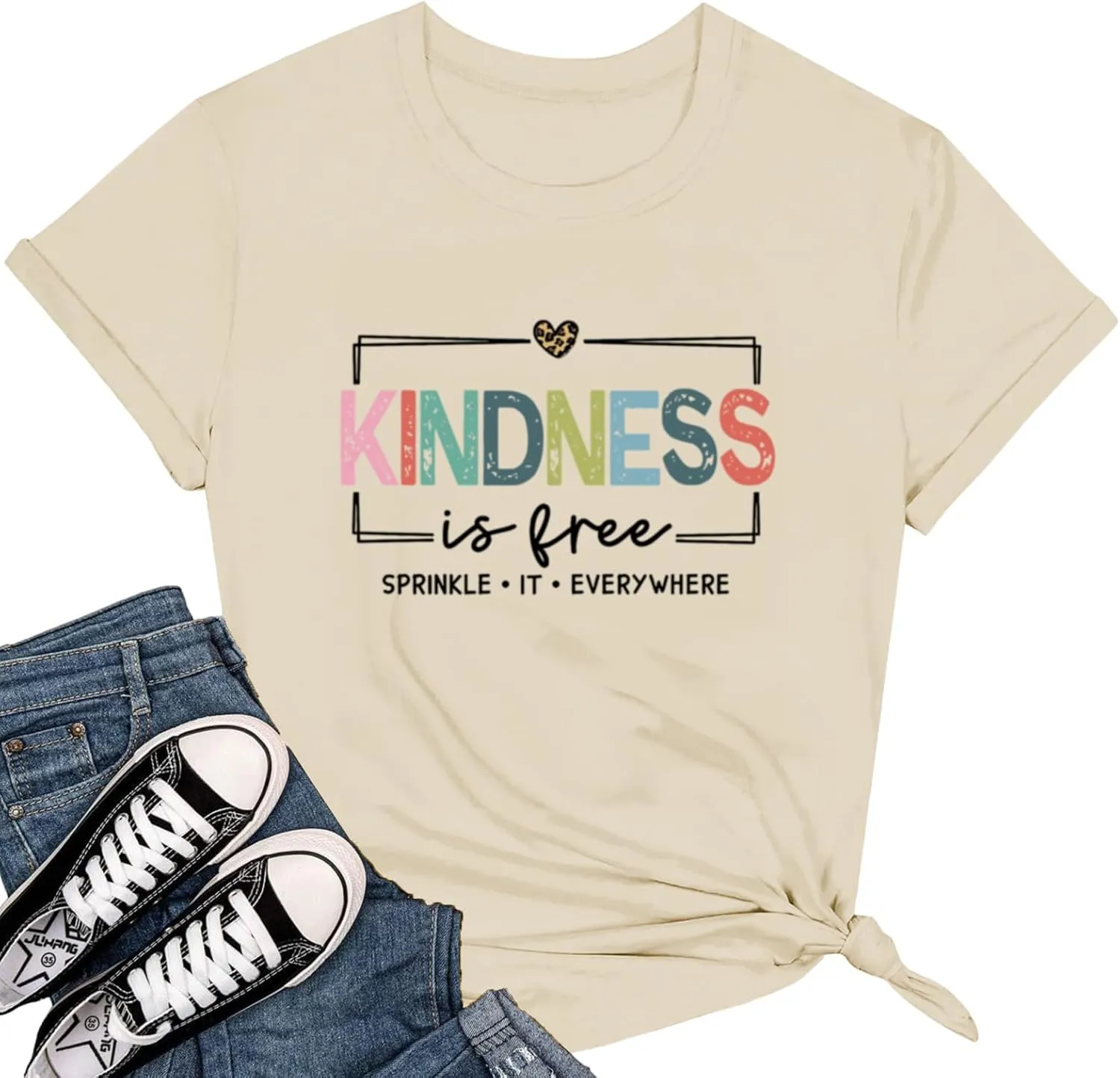Kindness Shirts for Women Be Kind Teacher Tshirts Funny Inspirational Tees Casual Positive Message Saying Graphic Tops