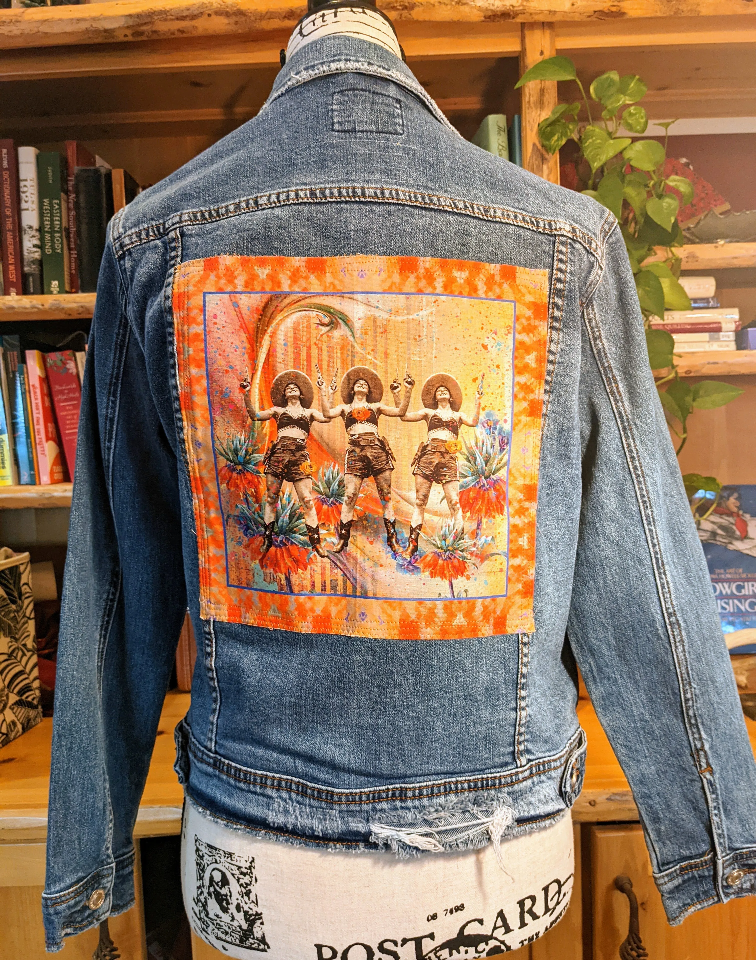 Lipstick Cowgirl Collection | Guns Up Vintage Jean Jacket