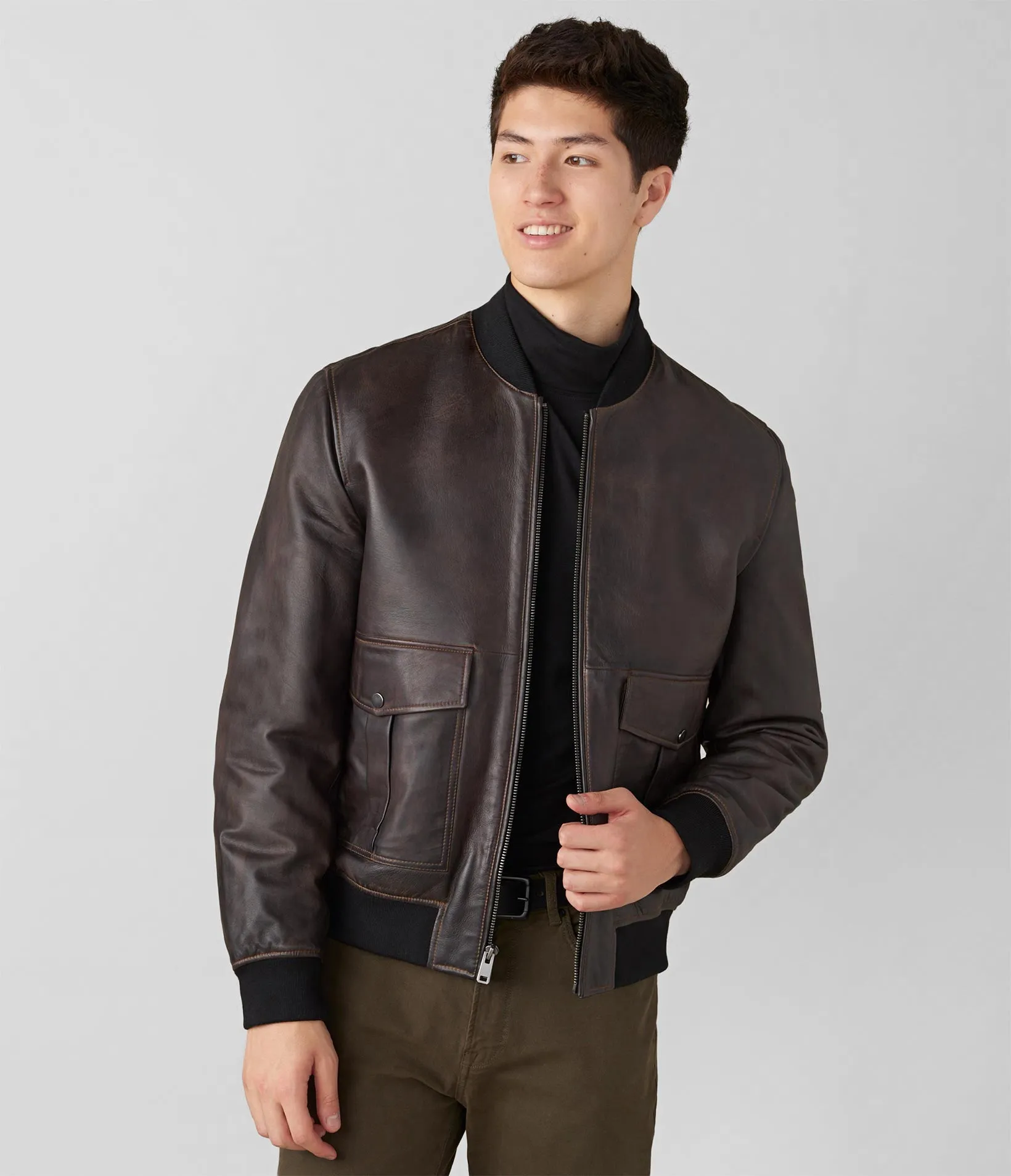 Lucas Genuine Leather Bomber