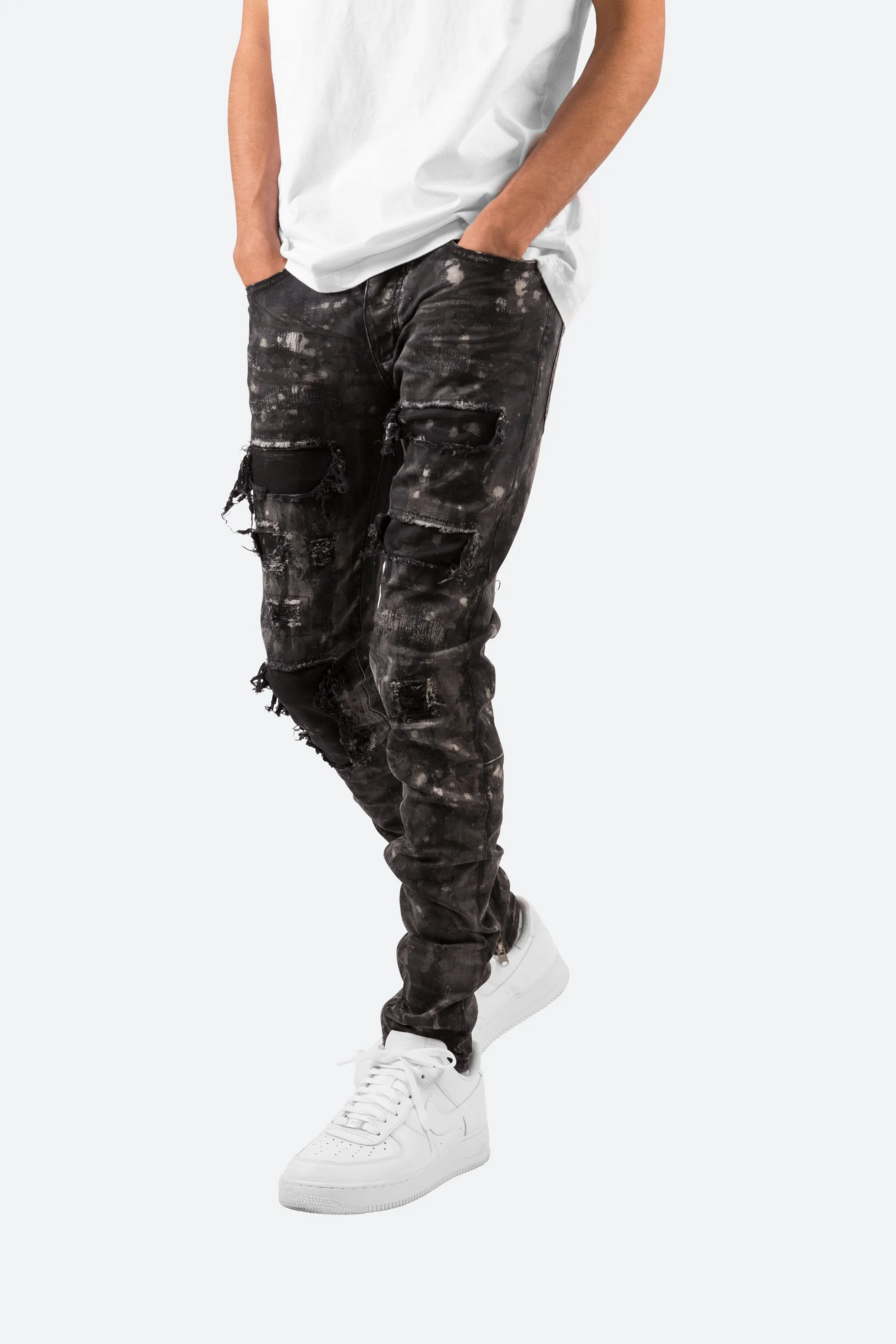 Black M140 Stretch Denim - Enhanced Comfort and Fit